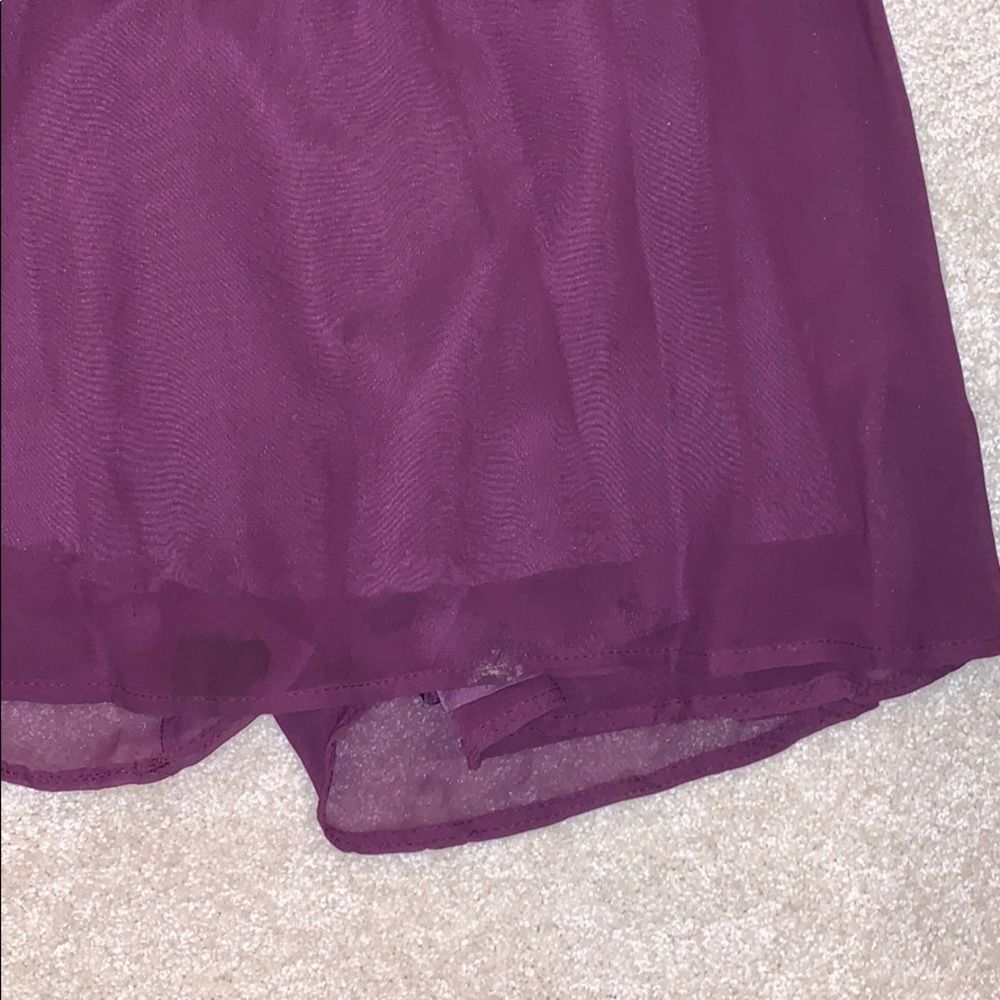 Dark purple chiffon gown - Picture 8 of 8